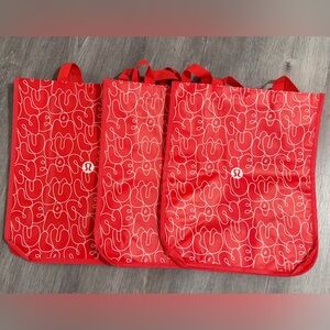 Lululemon Red Tote Bags